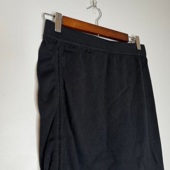 Modern Citizen Taryn Ruched Rib Knit Mini Skirt Black NWOT Women’s Size Medium - Picture 3 of 7